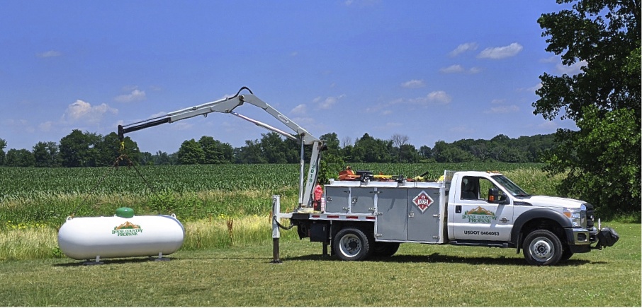 propane tank installation